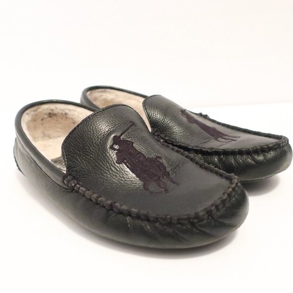 Polo Ralph Lauren Paulson Leather Slippers - Picture 2 of 14
